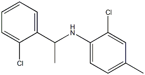 2-chloro-N-[1-(2-chlorophenyl)ethyl]-4-methylaniline Struktur