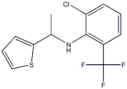 2-chloro-N-[1-(thiophen-2-yl)ethyl]-6-(trifluoromethyl)aniline Struktur