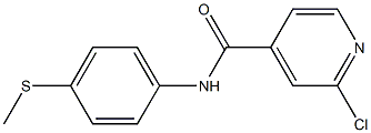 2-chloro-N-[4-(methylsulfanyl)phenyl]pyridine-4-carboxamide Struktur