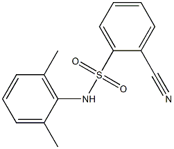 2-cyano-N-(2,6-dimethylphenyl)benzenesulfonamide Struktur