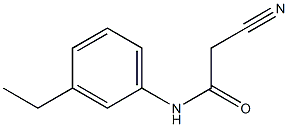 2-cyano-N-(3-ethylphenyl)acetamide Struktur