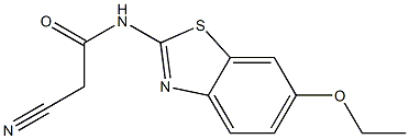 2-cyano-N-(6-ethoxy-1,3-benzothiazol-2-yl)acetamide Struktur