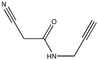 2-cyano-N-prop-2-ynylacetamide Struktur