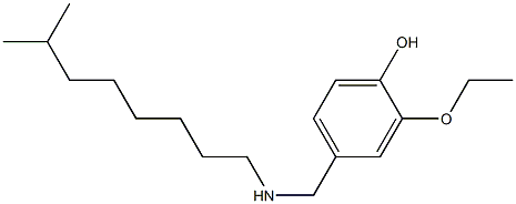 2-ethoxy-4-{[(7-methyloctyl)amino]methyl}phenol Struktur