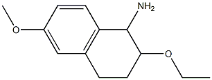 2-ethoxy-6-methoxy-1,2,3,4-tetrahydronaphthalen-1-amine Struktur