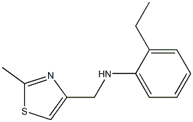 2-ethyl-N-[(2-methyl-1,3-thiazol-4-yl)methyl]aniline Struktur