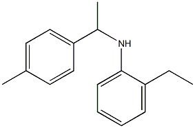 2-ethyl-N-[1-(4-methylphenyl)ethyl]aniline Struktur