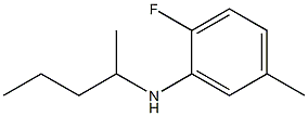 2-fluoro-5-methyl-N-(pentan-2-yl)aniline Struktur