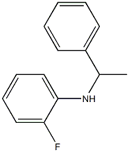 2-fluoro-N-(1-phenylethyl)aniline Struktur