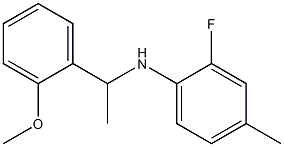 2-fluoro-N-[1-(2-methoxyphenyl)ethyl]-4-methylaniline Struktur