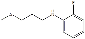 2-fluoro-N-[3-(methylsulfanyl)propyl]aniline Struktur