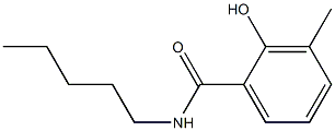 2-hydroxy-3-methyl-N-pentylbenzamide Struktur