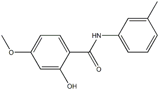 2-hydroxy-4-methoxy-N-(3-methylphenyl)benzamide Struktur