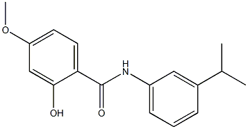 2-hydroxy-4-methoxy-N-[3-(propan-2-yl)phenyl]benzamide Struktur