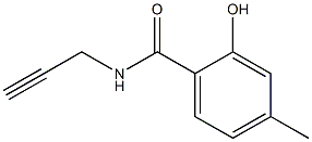 2-hydroxy-4-methyl-N-(prop-2-yn-1-yl)benzamide Struktur