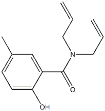 2-hydroxy-5-methyl-N,N-bis(prop-2-en-1-yl)benzamide Struktur