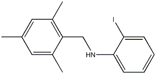 2-iodo-N-[(2,4,6-trimethylphenyl)methyl]aniline Struktur