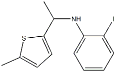 2-iodo-N-[1-(5-methylthiophen-2-yl)ethyl]aniline Struktur