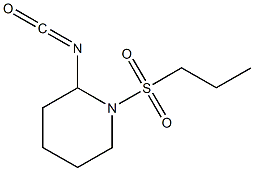 2-isocyanato-1-(propylsulfonyl)piperidine Struktur