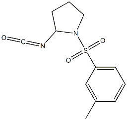 2-isocyanato-1-[(3-methylphenyl)sulfonyl]pyrrolidine Struktur