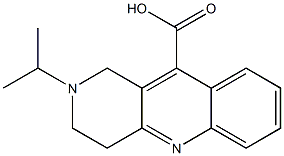 2-isopropyl-1,2,3,4-tetrahydrobenzo[b]-1,6-naphthyridine-10-carboxylic acid Struktur