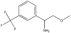 2-methoxy-1-[3-(trifluoromethyl)phenyl]ethanamine Struktur