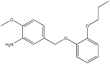 2-methoxy-5-(2-propoxyphenoxymethyl)aniline Struktur