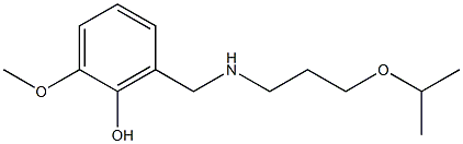 2-methoxy-6-({[3-(propan-2-yloxy)propyl]amino}methyl)phenol Struktur