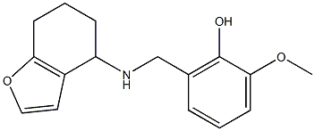 2-methoxy-6-[(4,5,6,7-tetrahydro-1-benzofuran-4-ylamino)methyl]phenol Struktur