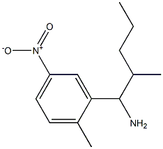 2-methyl-1-(2-methyl-5-nitrophenyl)pentan-1-amine Struktur