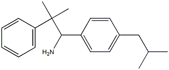 2-methyl-1-[4-(2-methylpropyl)phenyl]-2-phenylpropan-1-amine Struktur