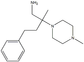 2-methyl-2-(4-methylpiperazin-1-yl)-4-phenylbutan-1-amine Struktur