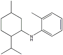 2-methyl-N-[5-methyl-2-(propan-2-yl)cyclohexyl]aniline Struktur