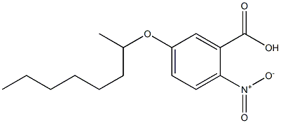 2-nitro-5-(octan-2-yloxy)benzoic acid Struktur