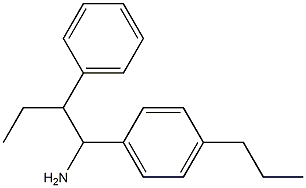 2-phenyl-1-(4-propylphenyl)butan-1-amine Struktur