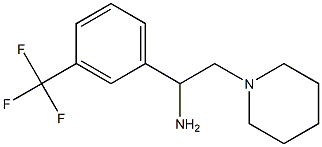 2-piperidin-1-yl-1-[3-(trifluoromethyl)phenyl]ethanamine Struktur