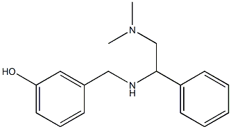 3-({[2-(dimethylamino)-1-phenylethyl]amino}methyl)phenol Struktur