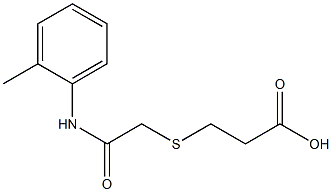 3-({2-[(2-methylphenyl)amino]-2-oxoethyl}thio)propanoic acid Struktur