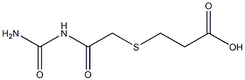 3-({2-[(aminocarbonyl)amino]-2-oxoethyl}thio)propanoic acid Struktur