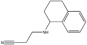 3-(1,2,3,4-tetrahydronaphthalen-1-ylamino)propanenitrile Struktur