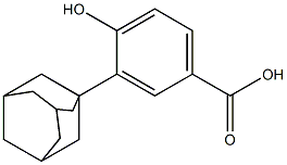 3-(1-adamantyl)-4-hydroxybenzoic acid Struktur