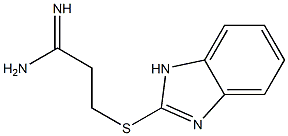 3-(1H-1,3-benzodiazol-2-ylsulfanyl)propanimidamide Struktur