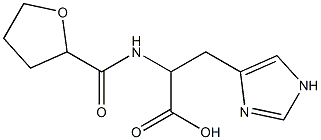 3-(1H-imidazol-4-yl)-2-[(tetrahydrofuran-2-ylcarbonyl)amino]propanoic acid Struktur