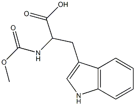 3-(1H-indol-3-yl)-2-[(methoxycarbonyl)amino]propanoic acid Struktur