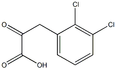 3-(2,3-dichlorophenyl)-2-oxopropanoic acid Struktur