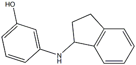 3-(2,3-dihydro-1H-inden-1-ylamino)phenol Struktur