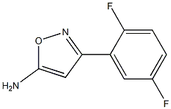 3-(2,5-difluorophenyl)-1,2-oxazol-5-amine Struktur