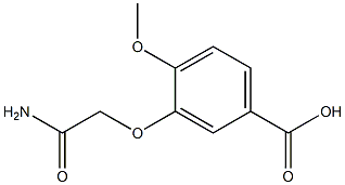 3-(2-amino-2-oxoethoxy)-4-methoxybenzoic acid Struktur