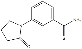 3-(2-oxopyrrolidin-1-yl)benzenecarbothioamide Struktur