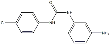 3-(3-aminophenyl)-1-(4-chlorophenyl)urea Struktur